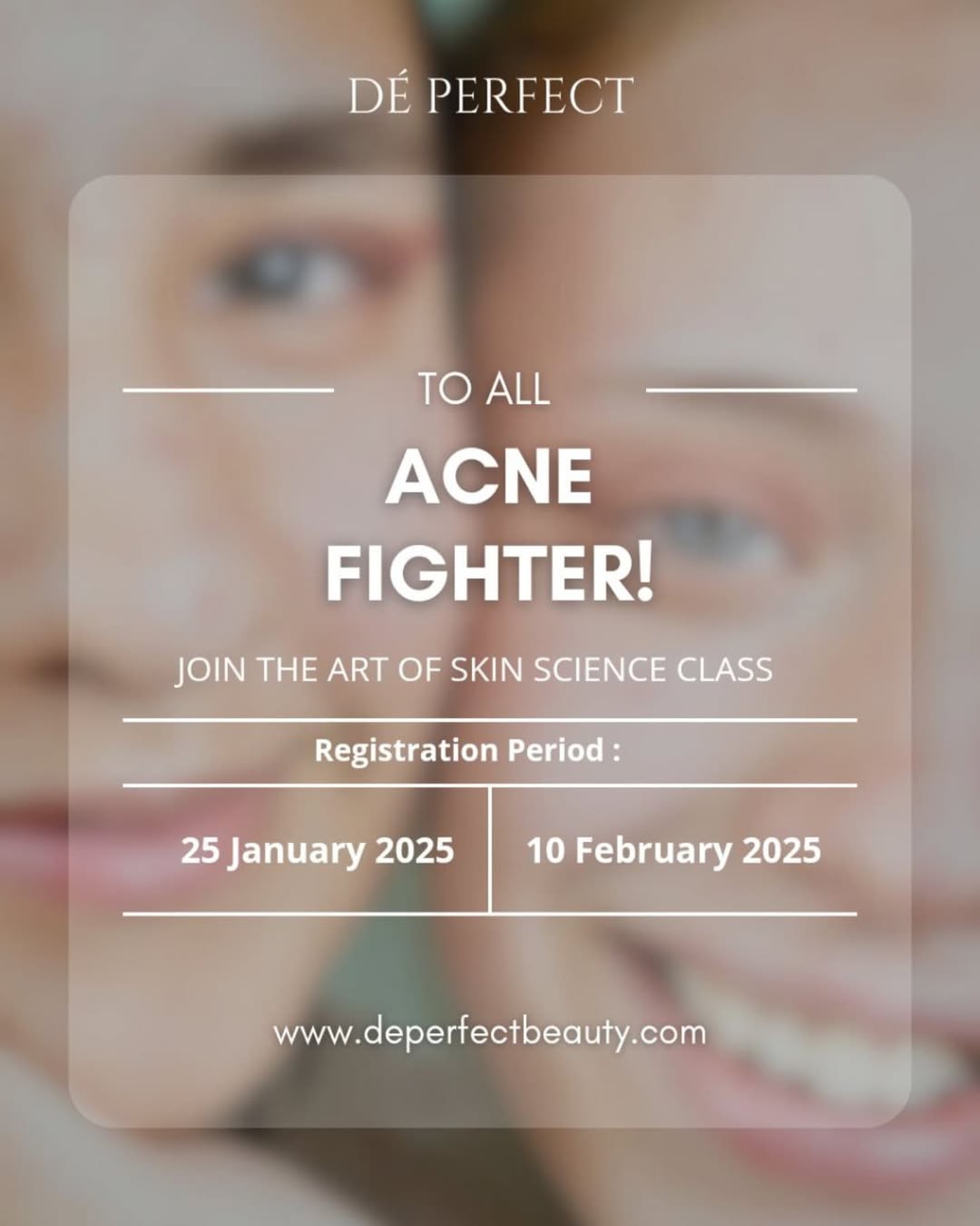 program seni merawat kulit spesial acne fighter.