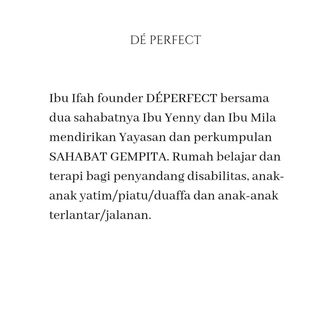 CSR DEPERFECT dimanfaatkan apa