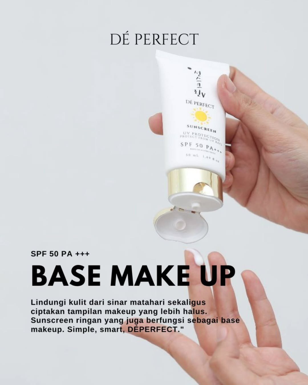 sunscreen DÉPERFECT bisa jadi base makeup sunscreen DÉPERFECT bisa jadi base makeup
