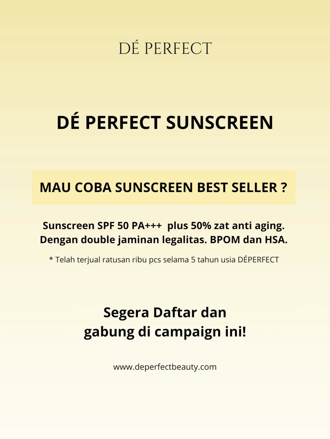 Mau coba sunscreen best seller
