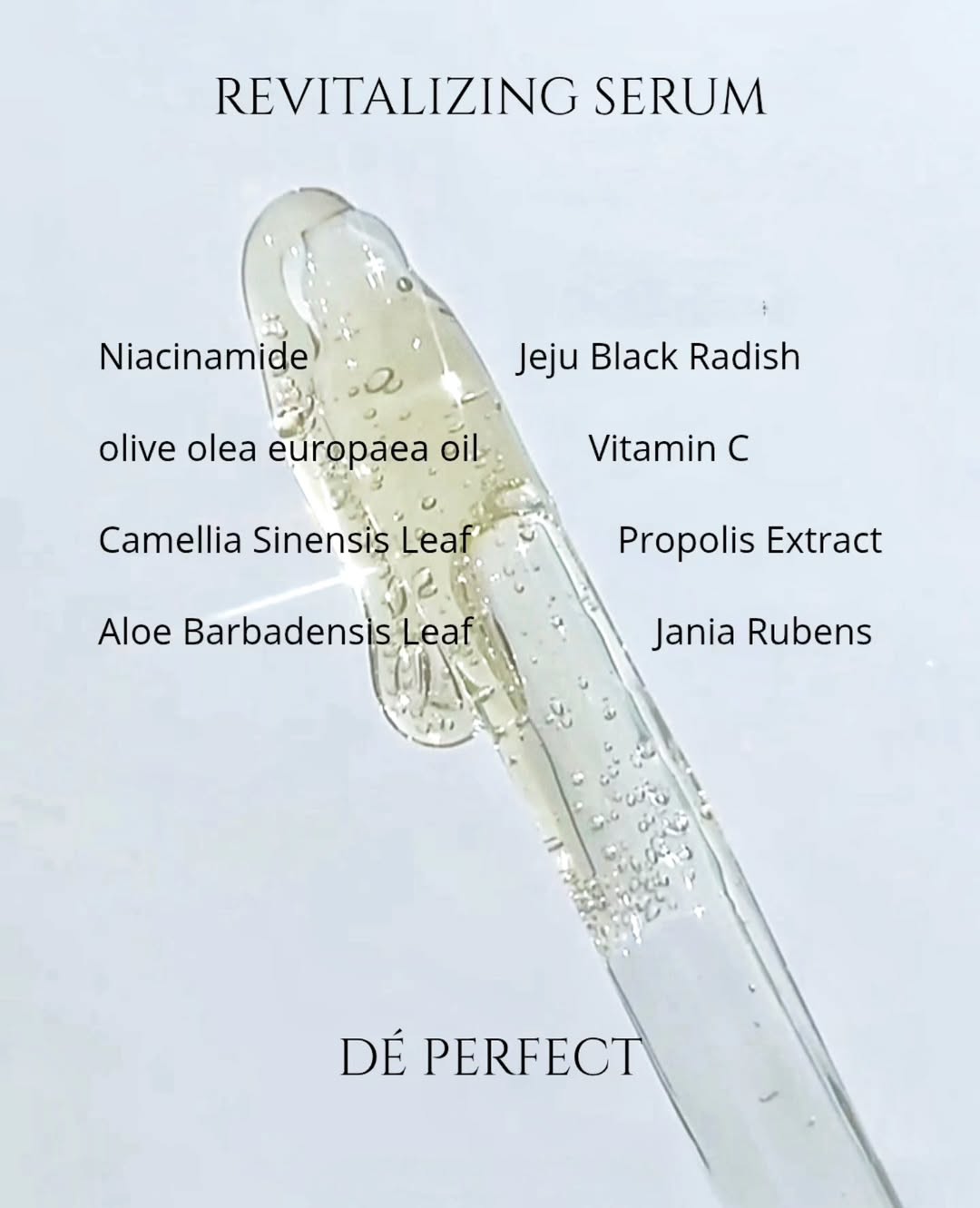 Setiap tetes serum ini terdapat bahan alami terbaik dan sains modern