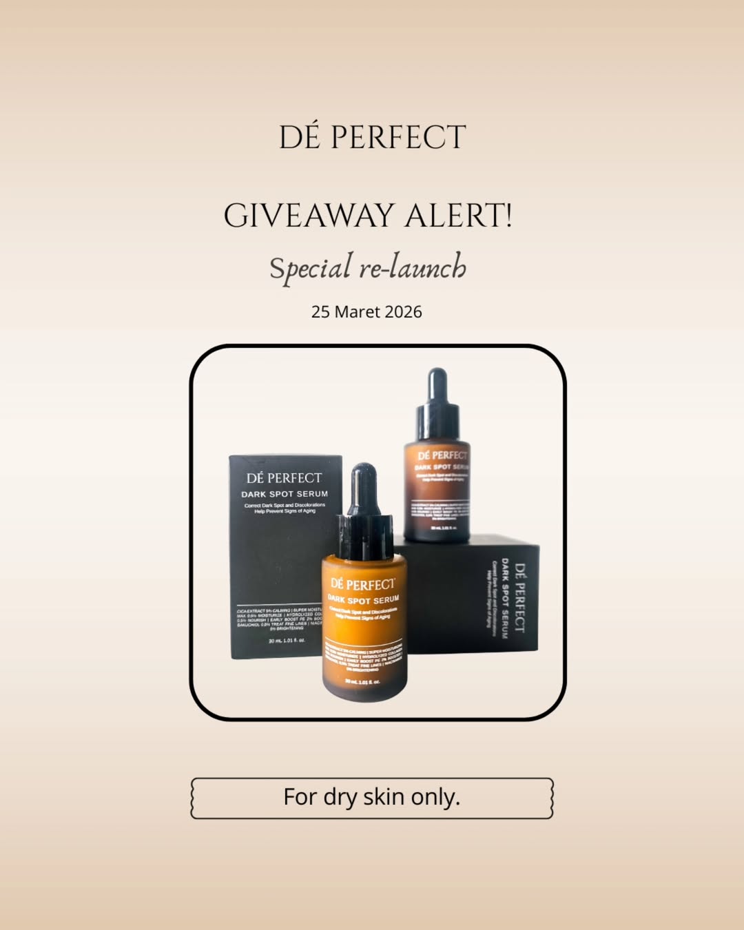 Special re-launch Special re-launch