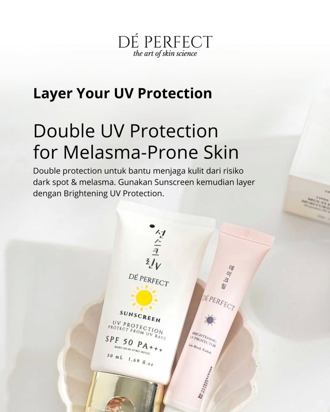 Double protection for melasma prone skin