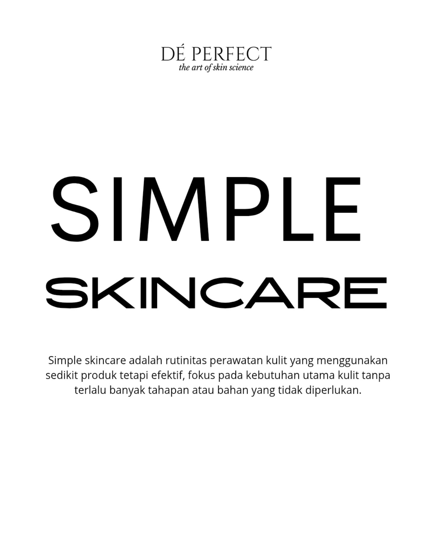 simple skincare