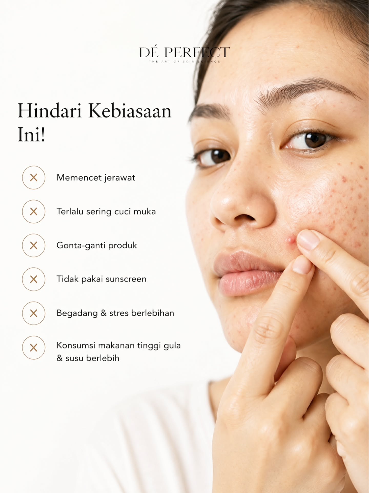Kulit berjerawat jangan selalu